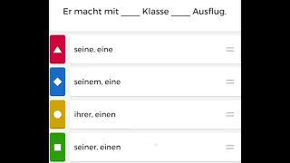 A1, A2 Exercise | Indefinite articles in German language | Possessive pronouns in German language