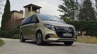 The new Mercedes-Benz EQV AVANTGARDE Exterior Design in Kalahari gold metallic