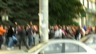 Football fans war in Kharkov