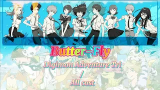 Digimon Adventure Tri {With cast] song: Butter-Fly (Sub Rom-Eng-Esp)