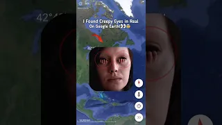 😰🤯 I Found Creepy Eyes In Real On Google Earth and Google Maps! #shorts #mysteryofmygeo