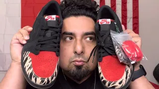 AIR JORDAN 1 LOW BENGALS TIGER KING UNBOXING UP CLOSE REVIEW SOLEFLY