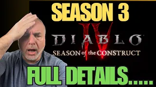 Diablo 4 Season 3 Full Summary of Patch Notes & My Take