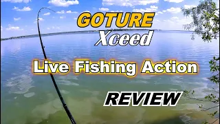 🐟 REVIEW: Goture Xceed 4-piece Fishing Rod.  Real Live Action Testing