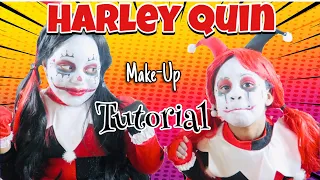 Harley Quin Make Up Tutorial Beginners| Kids Makeup🃏♥️♠️