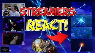 Fortnite ROCKET Launch Streamers React