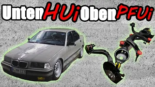 UNTEN HUI OBEN PFUI! Alles NEU an der Hinterachse unseres 323i! Pulverbeschichtet + PU Lager