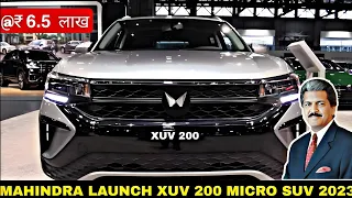 MAHINDRA XUV 200 MICRO SUV LAUNCH 2024  PRICE, FEATURES & LAUNCH DATE   UPCOMING CARS 2024