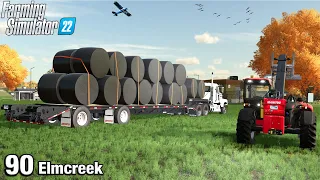 FULL LOAD OF SILAGE BALES - Farming Simulator 22 FS22 Elmcreek Ep 90