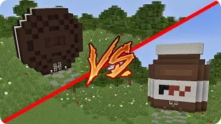 CASA DE NUTELLA VS CASA DE GALLETA OREO EN MINECRAFT