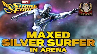 Max Gear and ISO Silver Surfer and Dr. Doom Face Black Order in Arena! - Marvel Strike Force - MSF