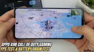Oppo A98 Call of Duty Mobile Gaming test CODM | Snapdragon 695 5G, 120Hz Display