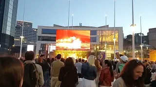 Cha cha cha - the crowd sings along to Finland at the Eurovision 2023 final