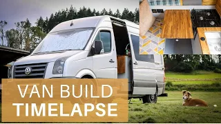 DIY Van Build TIMELAPSE | VW Crafter Conversion | Vanlife UK