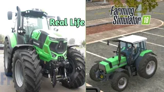 Deutz Fahr Agrostar 6.61 Tractor || Real Life And Fs 18 || Gameplay ||