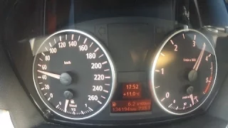 2006 BMW 318d e90 (122 HP) - 0-100 km/h acceleration & sound (1080p)