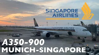 Economy on Singapore Airlines A350 from Europe to Asia