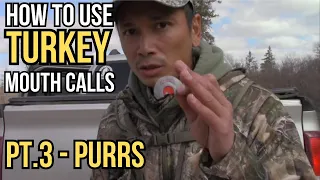 Turkey Calls 101 For Beginners: How To Use Mouth / Diaphragm Calls (PART 3 - PURRS)