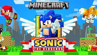 MINECRAFT SONIC THE HEDGEHOG DLC (Full Walkthrough + all chaos emeralds)