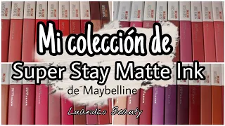 Mi Colección de💄SUPER STAY MATTE INK de MAYBELLINE ➡️Swaches de los Lip matte