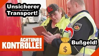 SCHWERLASTTRANSPORT gestoppt! 🛑 Begleitfahrzeug fehlt! |2/2| Kabel Eins | Achtung Kontrolle