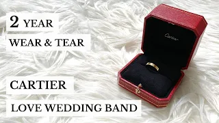 CARTIER LOVE WEDDING BAND RING 18K YELLOW GOLD REVIEW  |  2 YEAR WEAR & TEAR  |  IS IT WORTH IT?