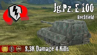 Jagdpanzer E 100  |  8,3K Damage 4 Kills  |  WoT Blitz Replays