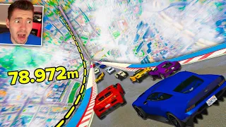 GTA V Online: acima do mapa! CORRIDA entrando na RAMPA ACIMA DO MAPA!