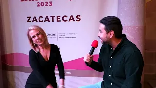 Entrevista con Leticia Perdigón en su visita a Zacatecas