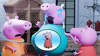 OMG!! Dad Peppa is PREGNANT!!! What happened?? Peppa pig Sad Cartoon | Peppa pig 3D Funny Animation