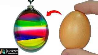 Super Easy & Colorful Easter Egg Decorating With Resin Art (face Reveal)