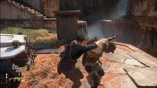 Uncharted 4 - Aggressive Stealth and Combat - (Get To Car) PS4