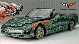 Full Restoration Chevrolet Corvette C5. Restore model car