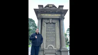 Brother JohnB of Fraternitas Lodge visits the GUOOF War Memorial in Hyde Park, Sydney Australia