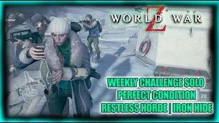 World War Z Aftermath | Weekly Challenge Mode Solo Hard | Perfect Condition | DoubleHorde | IronZeke