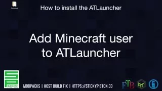 Add Minecraft User | How to install ATLauncher (Part 2)