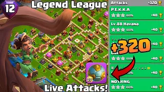 Th16 Legend League Attacks Strategy! +320 May Season Day 12 : Clash Of Clans