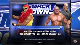 WWE2K23 | Smackdown 2002 | Hollywood Hulk Hogan vs Brock Lesnar |