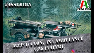 #Assembly Jeep 1/4 Ton. 4x4 Ambulance Italeri 1:35