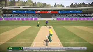 David Miller 5- Sixes against Mohammad SiefUddin SA vs BAG 2017.