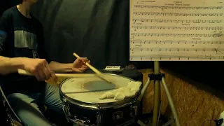 «Славься» - М.И. Глинка - военно-оркестровый вариант (drum cover) + ноты - 2019