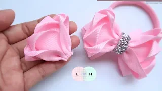 Amazing Ribbon Bow - Hand Embroidery Works - Ribbon Tricks & Easy Making Tutorial #102