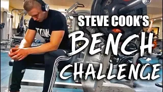 STEVE COOK'S BENCH PRESS YOUR BODYWEIGHT CHALLENGE | 100 REPS OF 90KG | EPIC GYM CHALLENGE