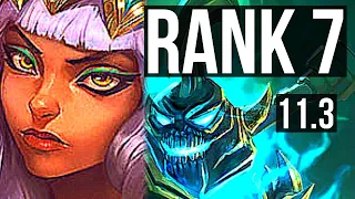 QIYANA vs HECARIM (JUNGLE) | 7/1/10, Rank 7, Godlike | EUW Challenger | v11.3