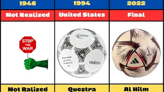 The FIFA WORLD CUP Ball Evolution 1930 - 2022