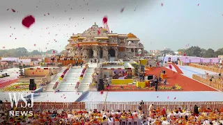 India’s Modi Opens Grand Hindu Temple on Site of Razed Mosque | WSJ News