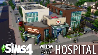 WILLOW CREEK HOSPITAL 🏥🩺 // Sims 4 Speed Build // NoCC