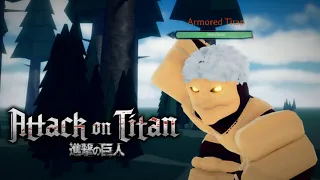 Armored Titan Gameplay & (PVP) - Attack on Titan: Freedom War [Beta] (Roblox)