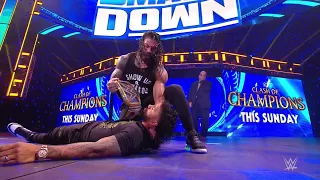 WWE SmackDown Live 9/25/20 Roman Reigns and Jey Uso come Face to Face