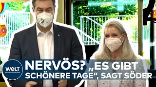 BUNDESTAGSWAHL 2021: "Es gibt schönere Tage" - Das sagt CSU-Chef Markus Söder nach der Stimmabgabe